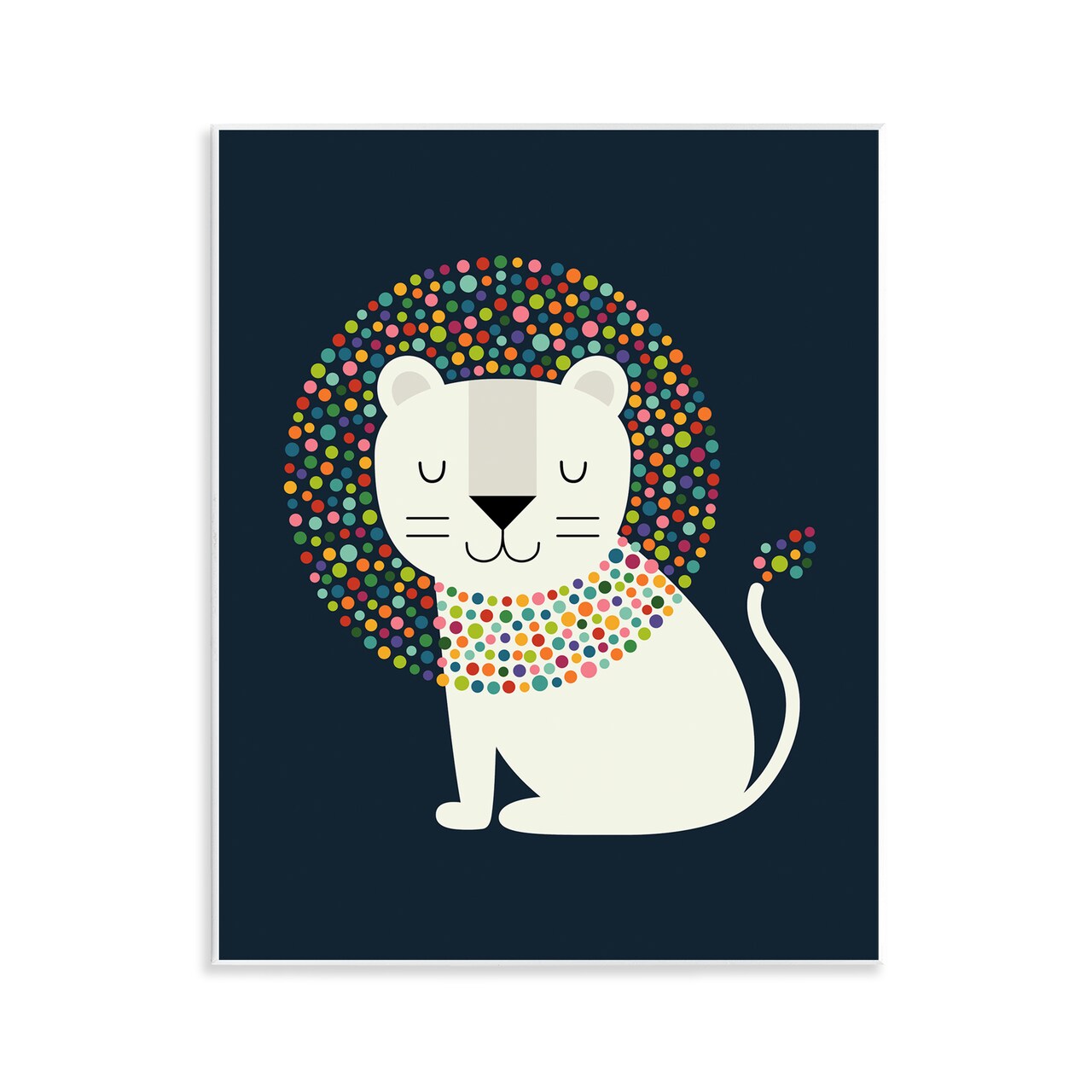 Stupell Industries Lion with Speckled Mane Wall Plaque By Andy Westface